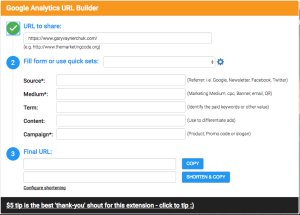 Google Analytics URL Builder